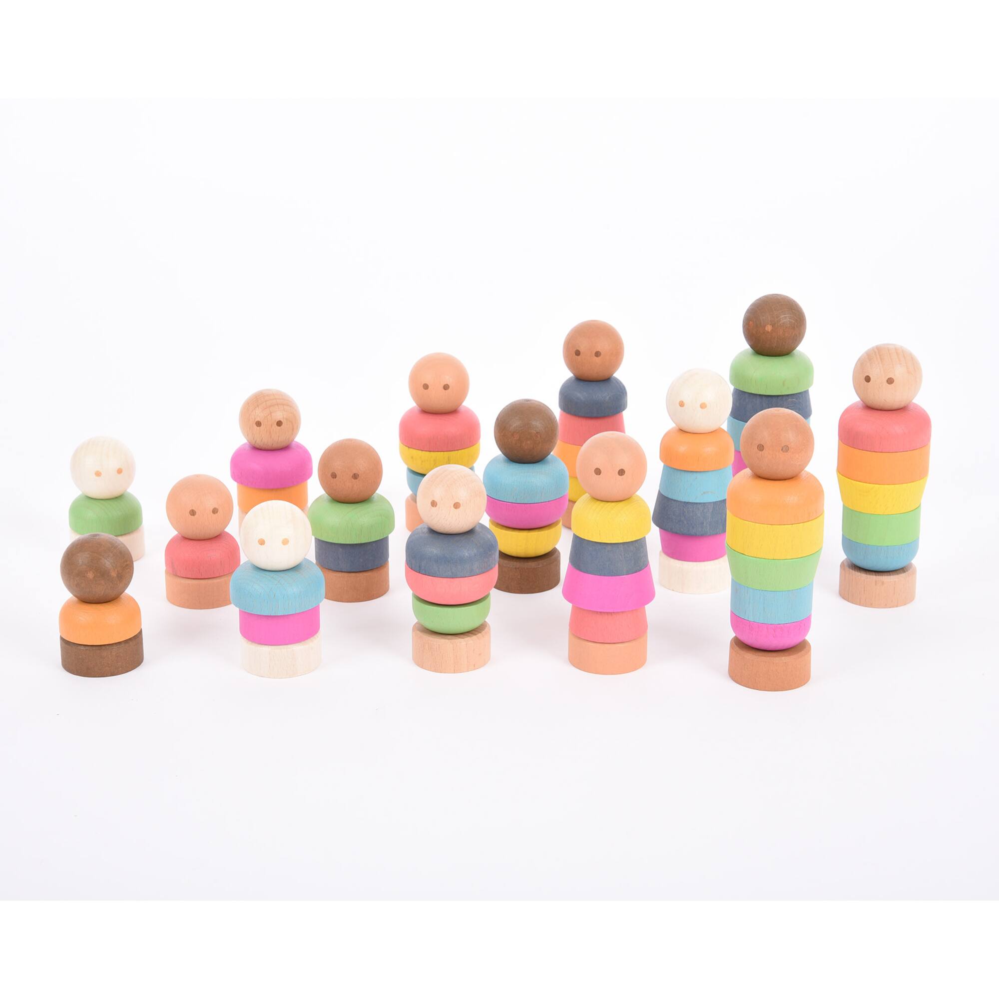 TickiT® Rainbow Community People 60 Piece Play Set